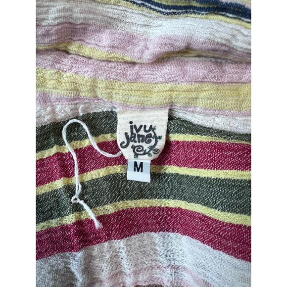 Ivy Jane Women's M Popover Tunic Top Blouse Boho Peasant Retro 70s Look - Picture 6 of 7